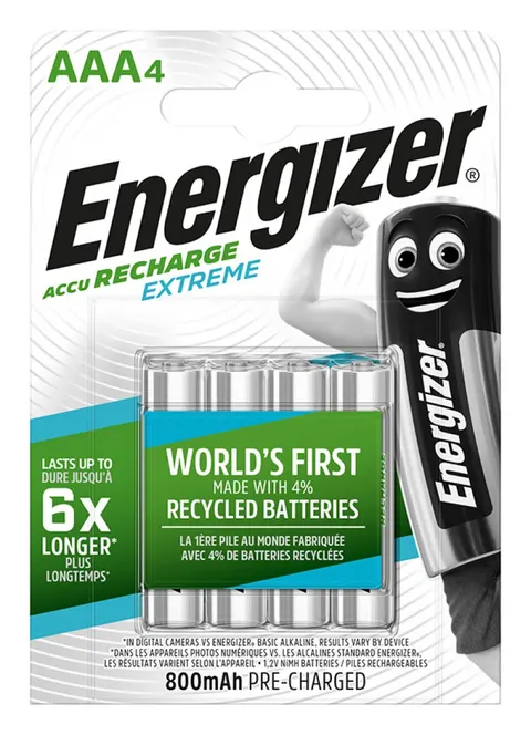 Akumulator Ni-MH HR03 (AAA) ENERGIZER Extreme 800mAh 1,2V blister zawiera 4 szt. EN-416879