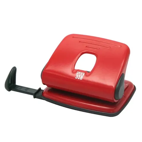 Dziurkacz Sax 318 15 kartek Czerwony