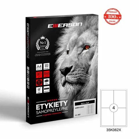 Etykiety samoprzylepne uniwersalne A4 140 x 97 mm 100 ark (4)
