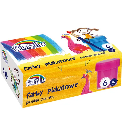 Farby plakatowe Fiorello 6 kolorów