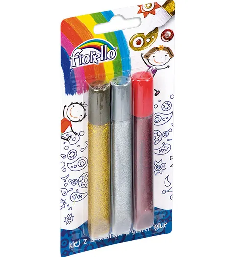 Klej brokatowy Fiorello 3 x 13 ml