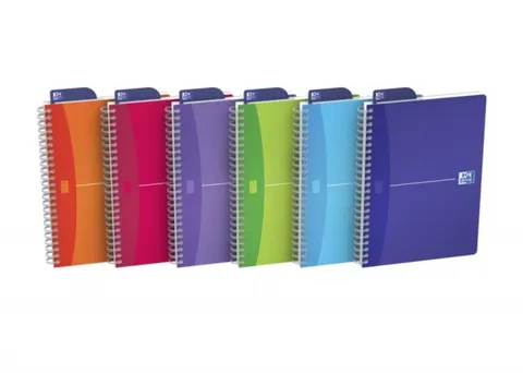 Kołonotatnik Oxford My Colours A5 90k w kratkę