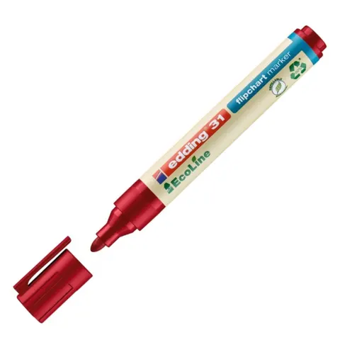 Marker do flipchartów ekologiczny Edding 31 EcoLine czerwony