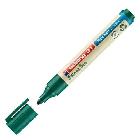 Marker do flipchartów ekologiczny zielony Edding 31 EcoLine