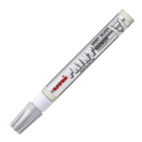 Marker olejowy UNI PX-20 okrągła końcówka srebrny błyszczący