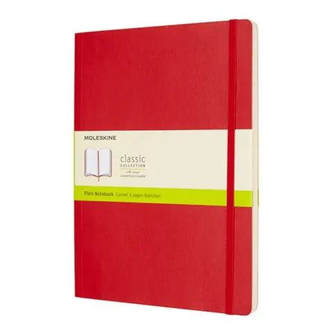 Notes Moleskine Classic XL 19 x 25 cm gładki miękka oprawa 192 strony czerwony