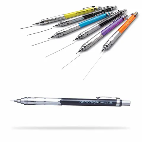 Ołówek automatyczny 0,5 mm GraphGear 300 czarny PG315, Pentel