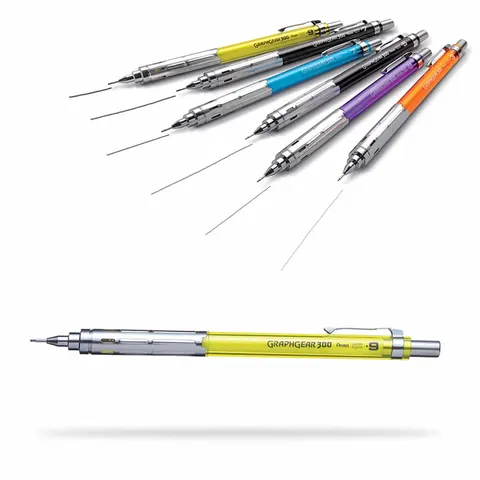Ołówek automatyczny 0,9 mm GraphGear 300 żółty PG319, Pentel