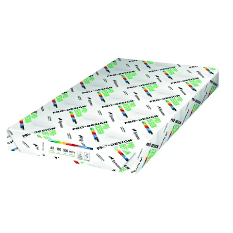 Papier ksero satynowany Pro-Design A3 100 g 500 ark. biały