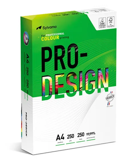 Papier ksero satynowany Pro-Design A4 250 g 250 ark. biały