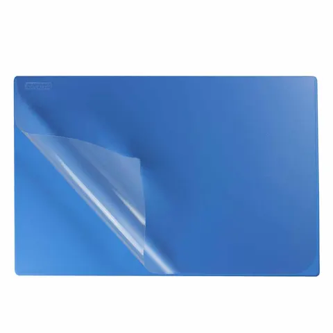 Podkład na biurko Biurfol z folią 580 x 380 mm błękitny