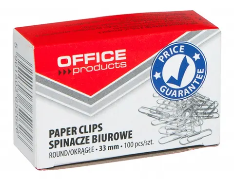Spinacze okrągłe Office Products 33 mm 100 szt.