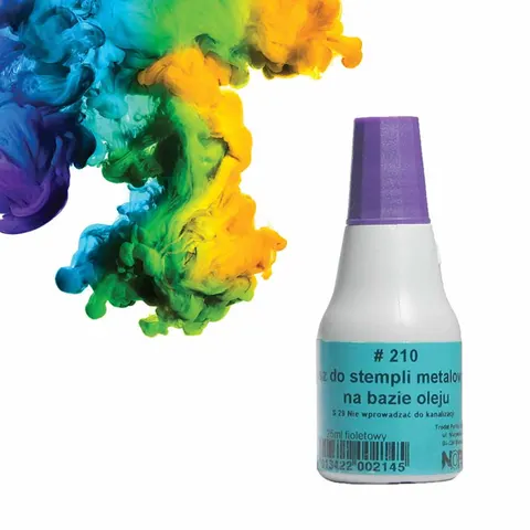 Tusz Noris 210 do pieczątek metalowych 25 ml fioletowy