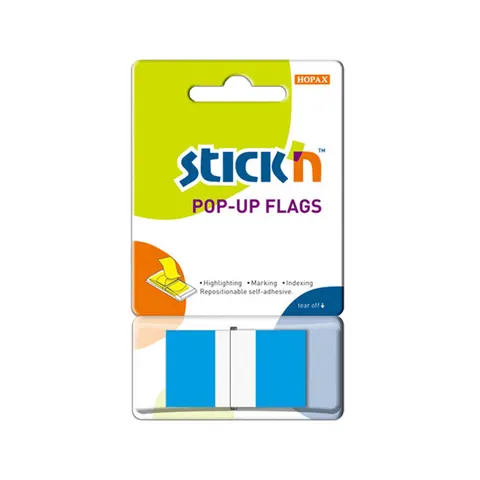 Zakładki indeksujące Stick'n 45x25 mm niebieskie 50 szt.
