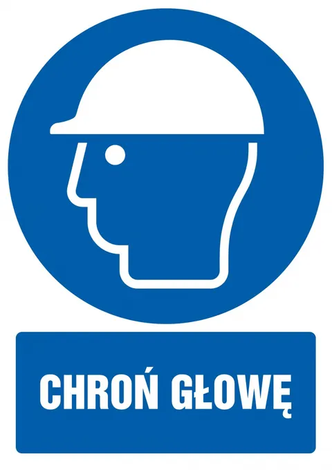 Znak TDC: Chroń głowę