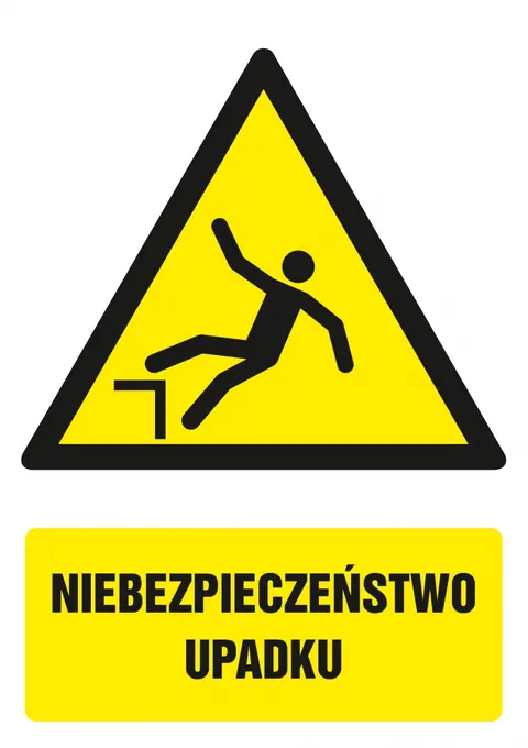 Znak TDC: Niebezpieczeństwo upadku