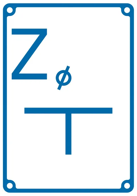 Znak TDC: Tablica orientacyjna dla zasuwy