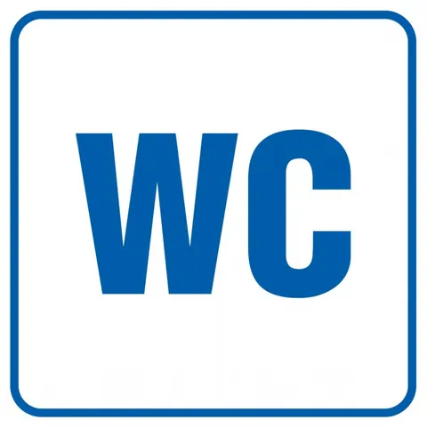 Znak TDC: Toaleta WC