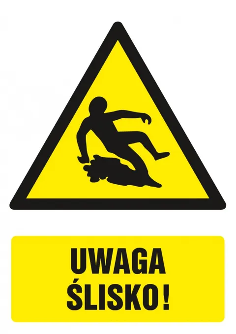 Znak TDC: Uwaga ślisko