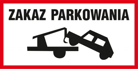 Znak TDC: Zakaz parkowania