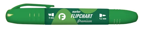 Marker do tablic Tetis premium 2 końcówki zielony