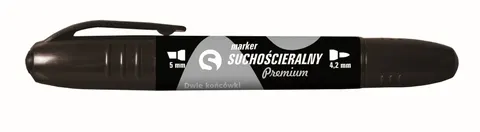 Marker do tablic Tetis premium 2 końcówki czarny