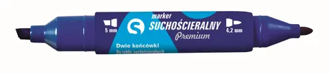 Marker do tablic Tetis premium 2 końcówki niebieska