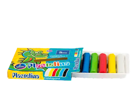Plastelina Tetis 6 kolorów 15g