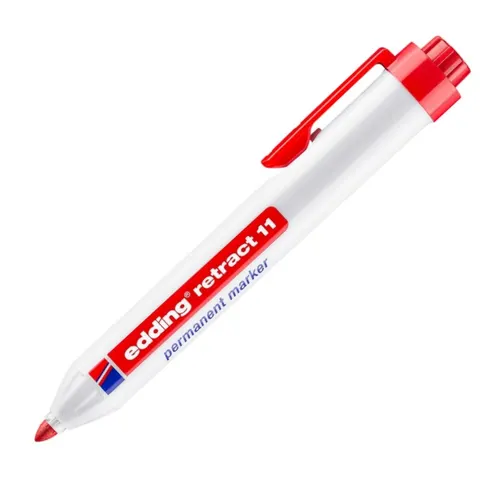 Marker permanentny automatyczny e-11 Edding, 1,5-3mm, czerwony