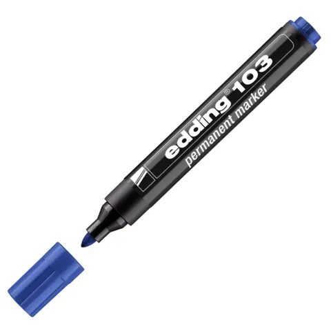 Marker permanentny Edding e-103 niebieski