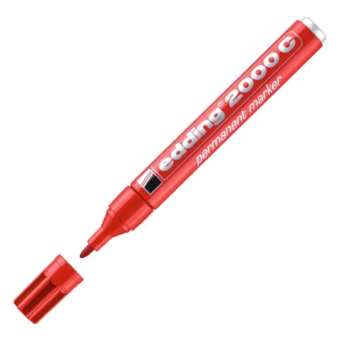 Marker permanentny Edding 2000c czerwony