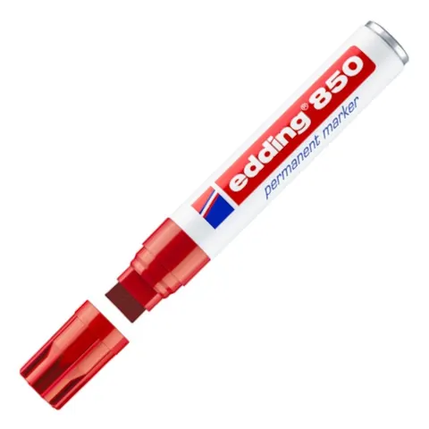Marker permanentny Edding 850 5-15 mm czerwony