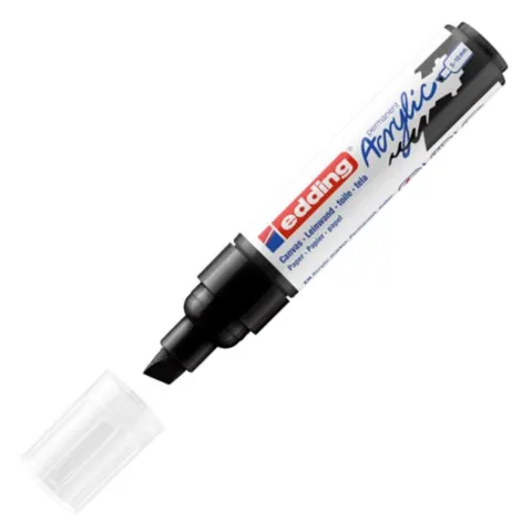 Marker akrylowy Edding matowy czarny e-5000 5-10 mm