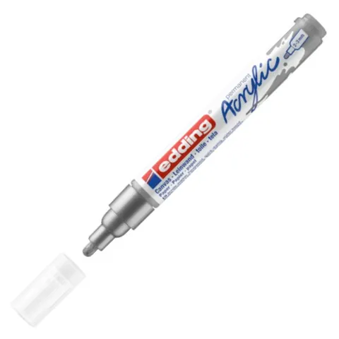 Marker akrylowy Edding matowe srebro e-5100 2-3 mm
