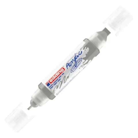 Marker akrylowy 3D Edding podwójny matowe srebro e-5400 2-3 mm 5-10 mm