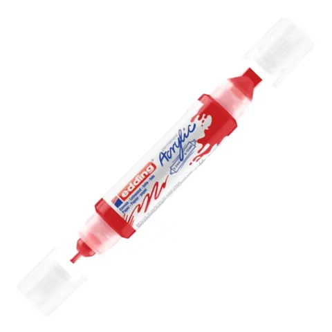 Marker akrylowy 3D Edding podwójny matowa czerwień e-5400 2-3 mm 5-10 mm