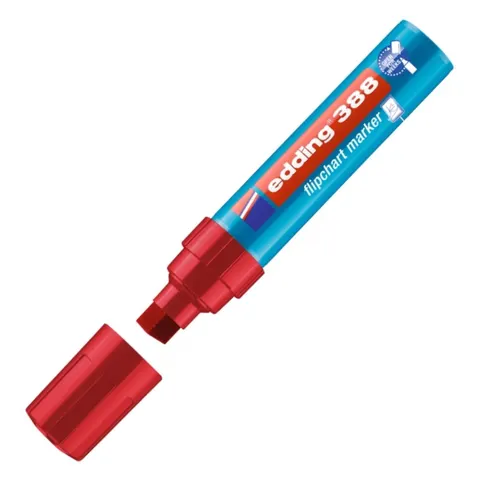 Marker do flipchartów 388 Edding czerwony 4-12mm
