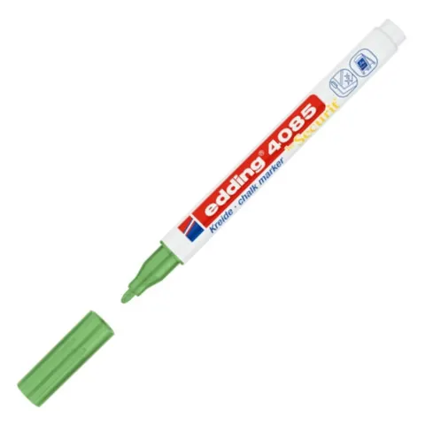 Marker kredowy e-4085 Edding, 1-2 mm, metaliczny zielony