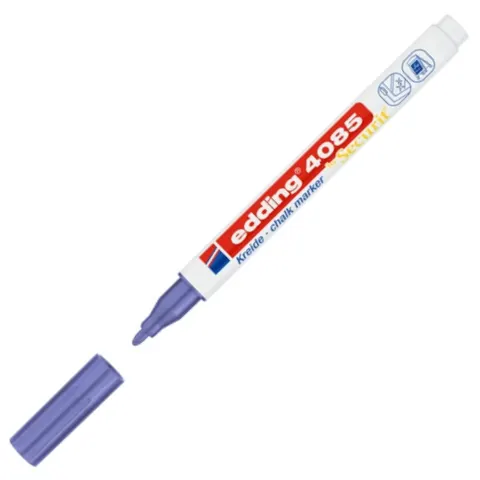 Marker kredowy e-4085 Edding, 1-2 mm, metaliczny fioletowy