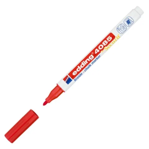 Marker kredowy e-4085 Edding, 1-2 mm, czerwony