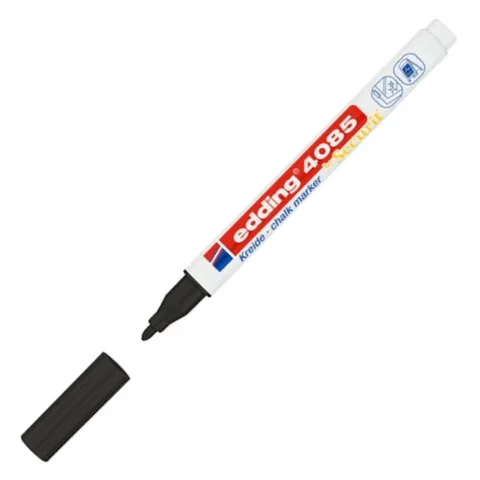 Marker kredowy e-4085 Edding, 1-2 mm, czarny