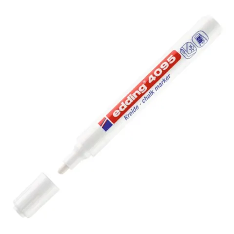 Marker kredowy e-4095 Edding, 2-3mm, biały