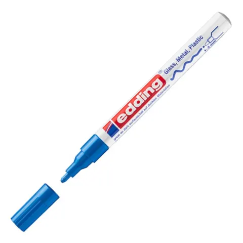 Marker olejowy połyskujący Edding e-751 1-2 mm niebieski