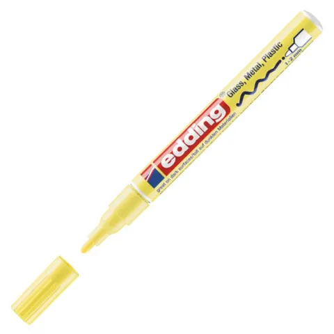 Marker olejowy połyskujący Edding e-751 Edding 1-2 mm żółty pastelowy