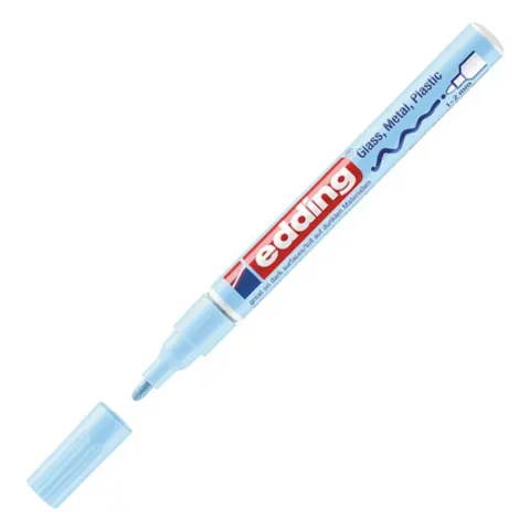 Marker olejowy połyskujący Edding e-751 1-2 mm niebieski pastelowy