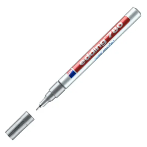 Marker olejowy Edding e-780 0,8mm srebrny