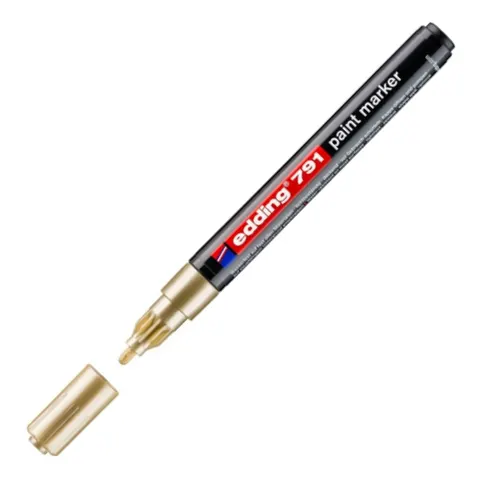 Marker olejowy Edding e-791 1-2mm złoty