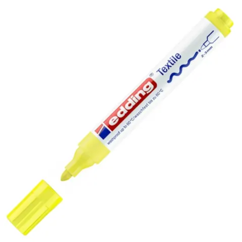 Marker tekstylny e-4500 Edding, 2-3 mm, żółty neonowy