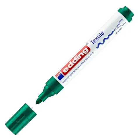 Marker tekstylny e-4500 Edding, 2-3 mm, zielony