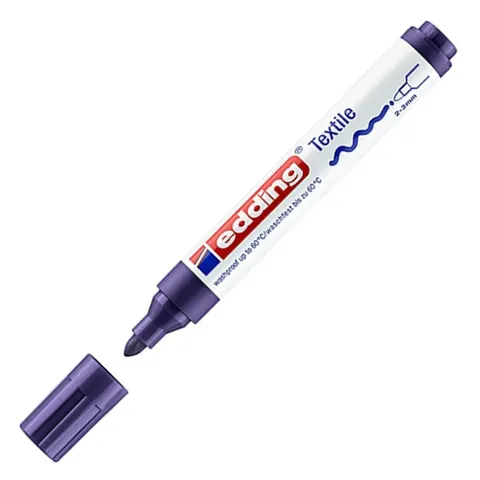 Marker tekstylny e-4500 Edding, 2-3 mm, fioletowy